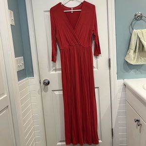 Coral XL Mother Bee maxi dress